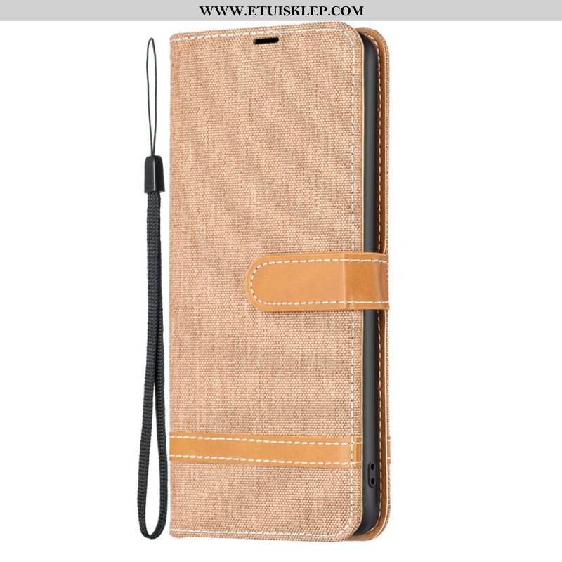 Etui Folio do Samsung Galaxy S23 Plus 5G Płótno I Smycz